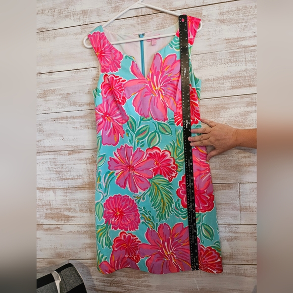 Lilly Pulitzer Taytay Dress Shorely Blue Bellina, Size 6 - Picture 6 of 12